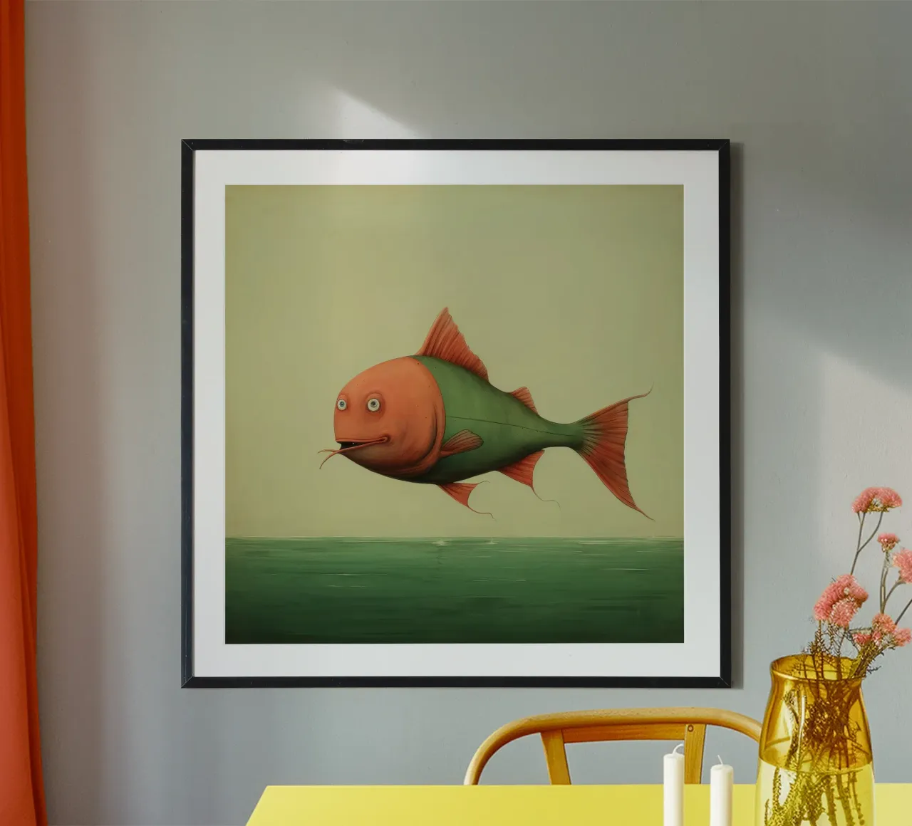 Pesce gatto minimo 2 poster da Minimal Animal Art