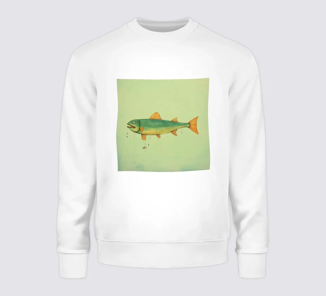 Pesce gatto minimo 1 felpa da Minimal Animal Art