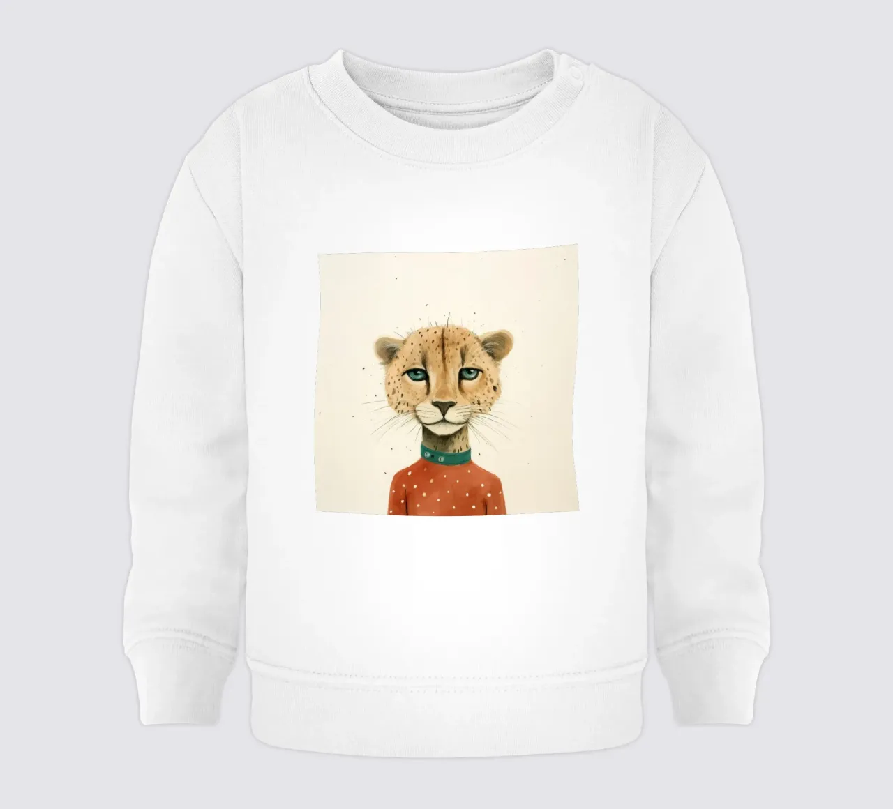 Minimal Cheetah 2 felpa neonato da Minimal Animal Art