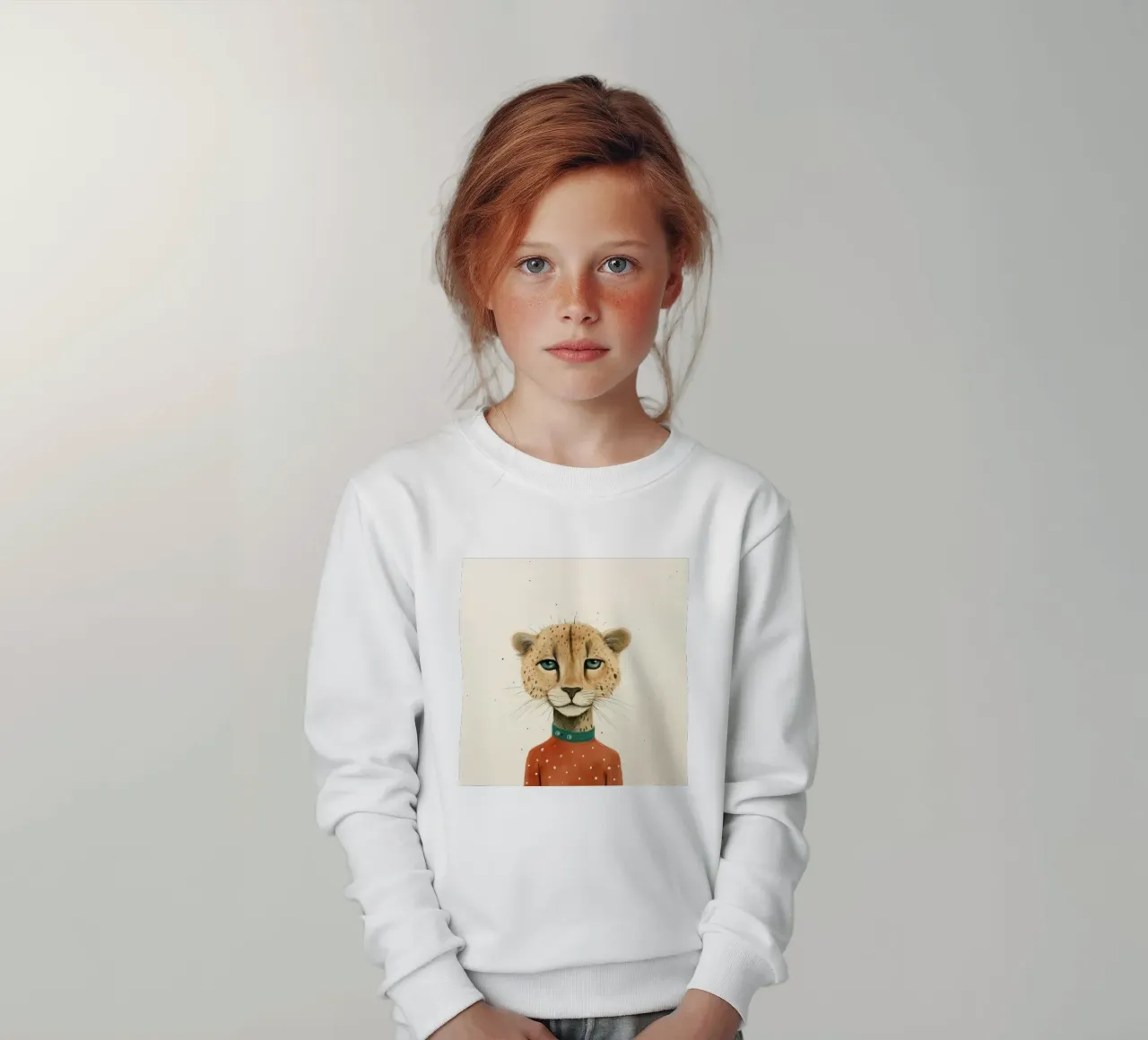 Minimal Cheetah 2 felpa bambino da Minimal Animal Art