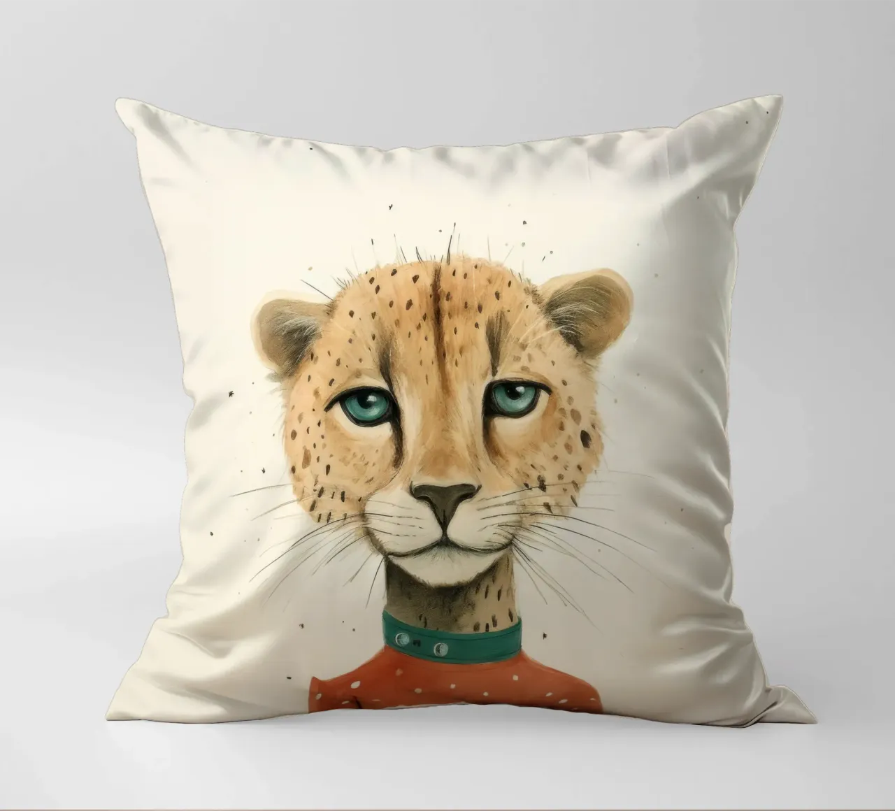 Minimal Cheetah 2 cuscino da Minimal Animal Art