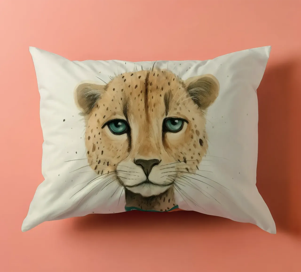 Minimal Cheetah 2 cuscino da Minimal Animal Art