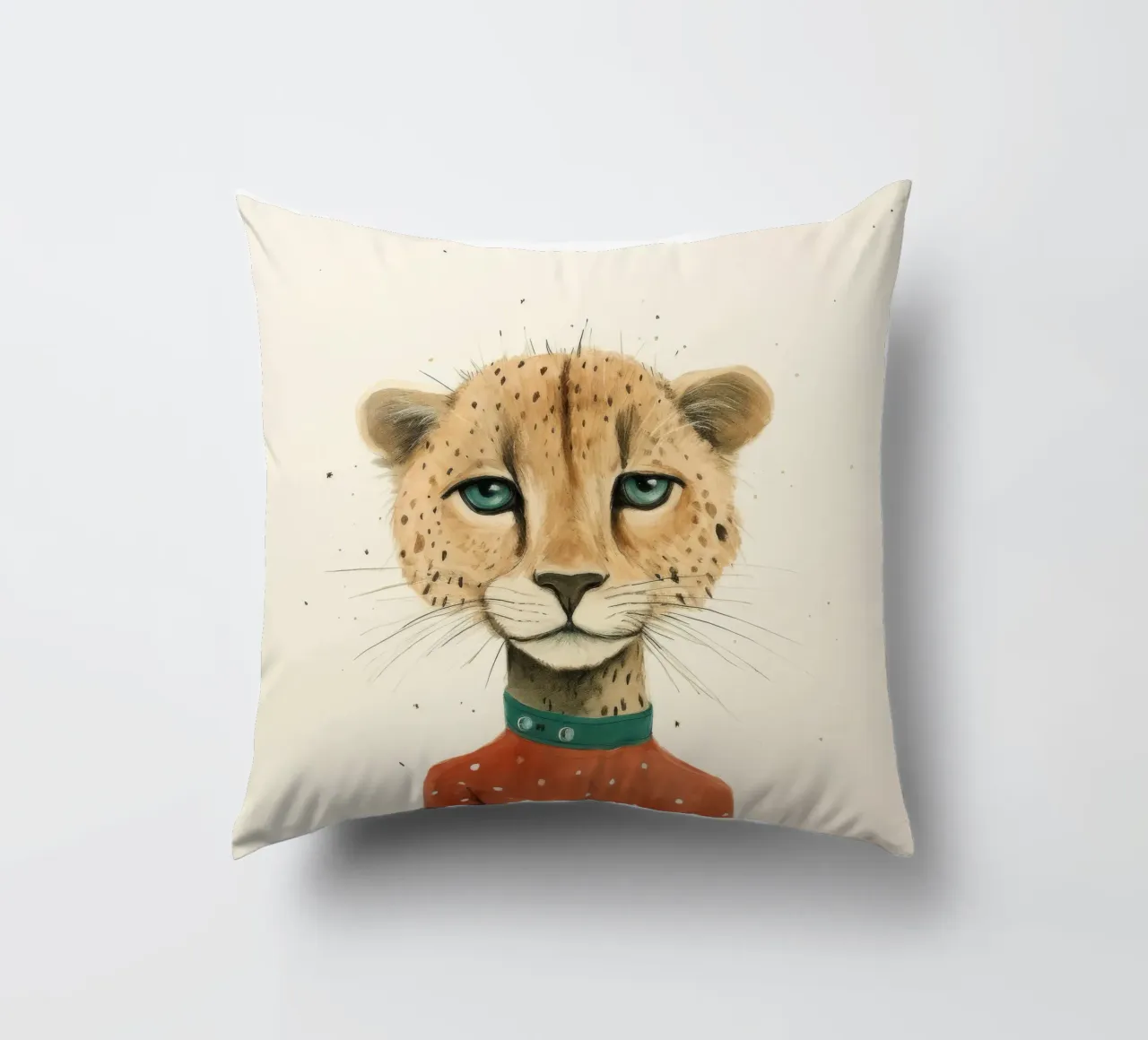 Minimal Cheetah 2 cuscino da Minimal Animal Art