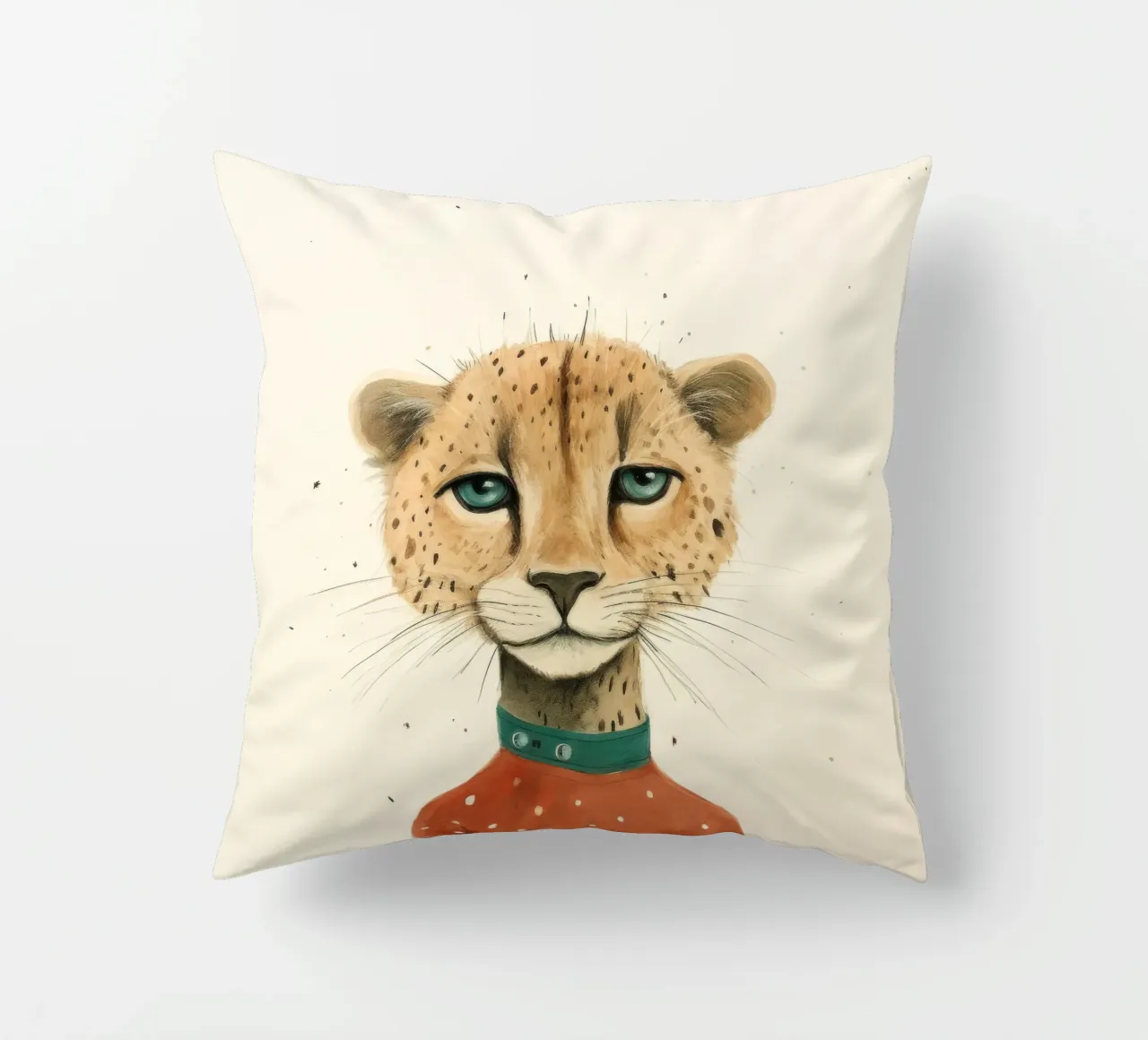 Minimal Cheetah 2 cuscino da Minimal Animal Art