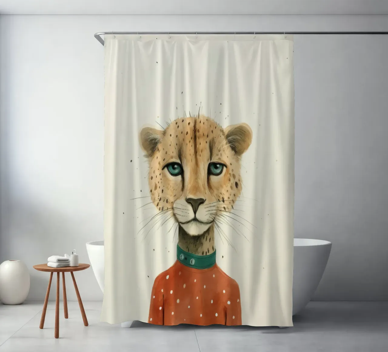 Minimal Cheetah 2 tenda da doccia da Minimal Animal Art