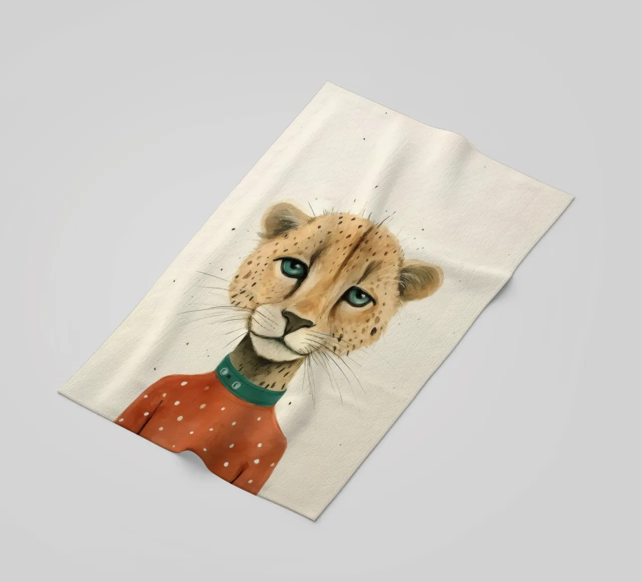 Minimal Cheetah 2 telo mare da Minimal Animal Art
