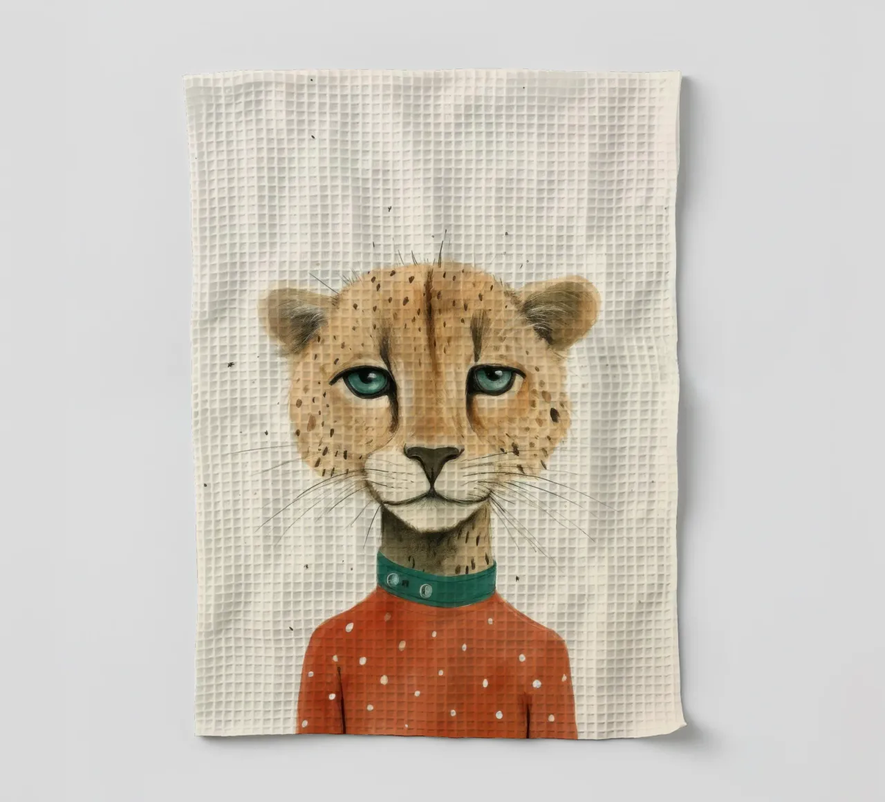 Minimal Cheetah 2 canovaccio da cucina da Minimal Animal Art