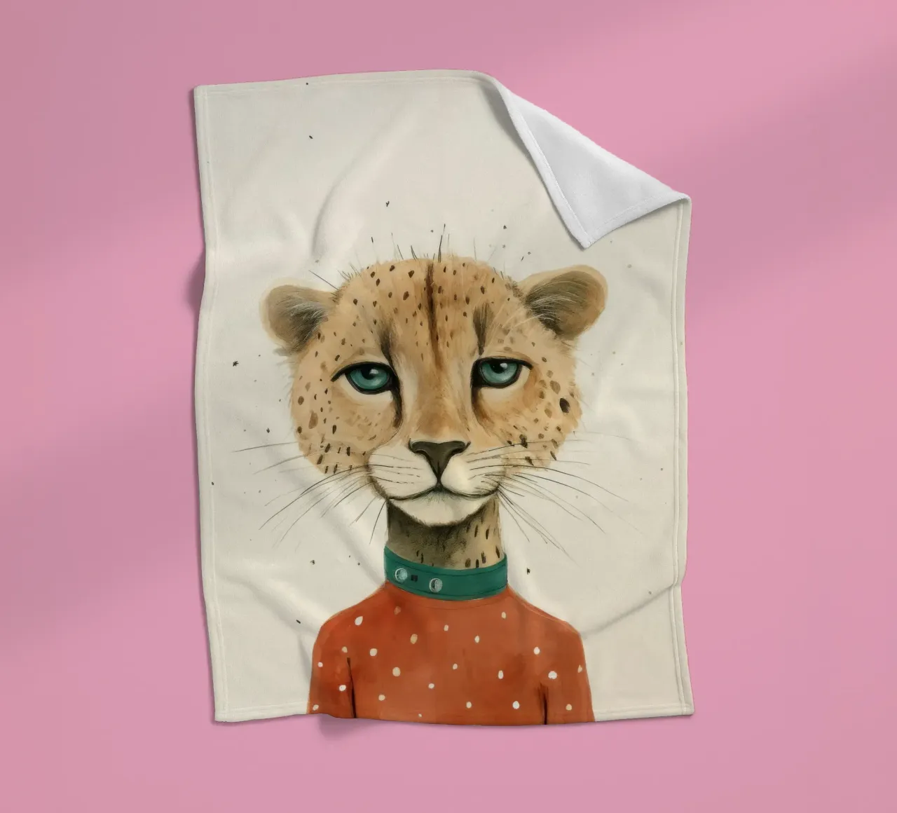 Minimal Cheetah 2 coperta in pile da Minimal Animal Art