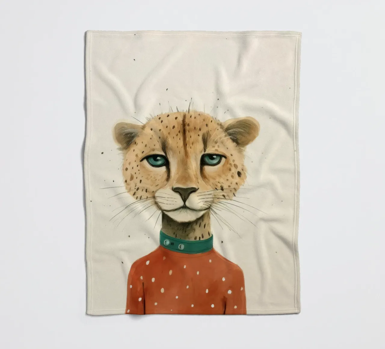 Minimal Cheetah 2 coperta in pile da Minimal Animal Art