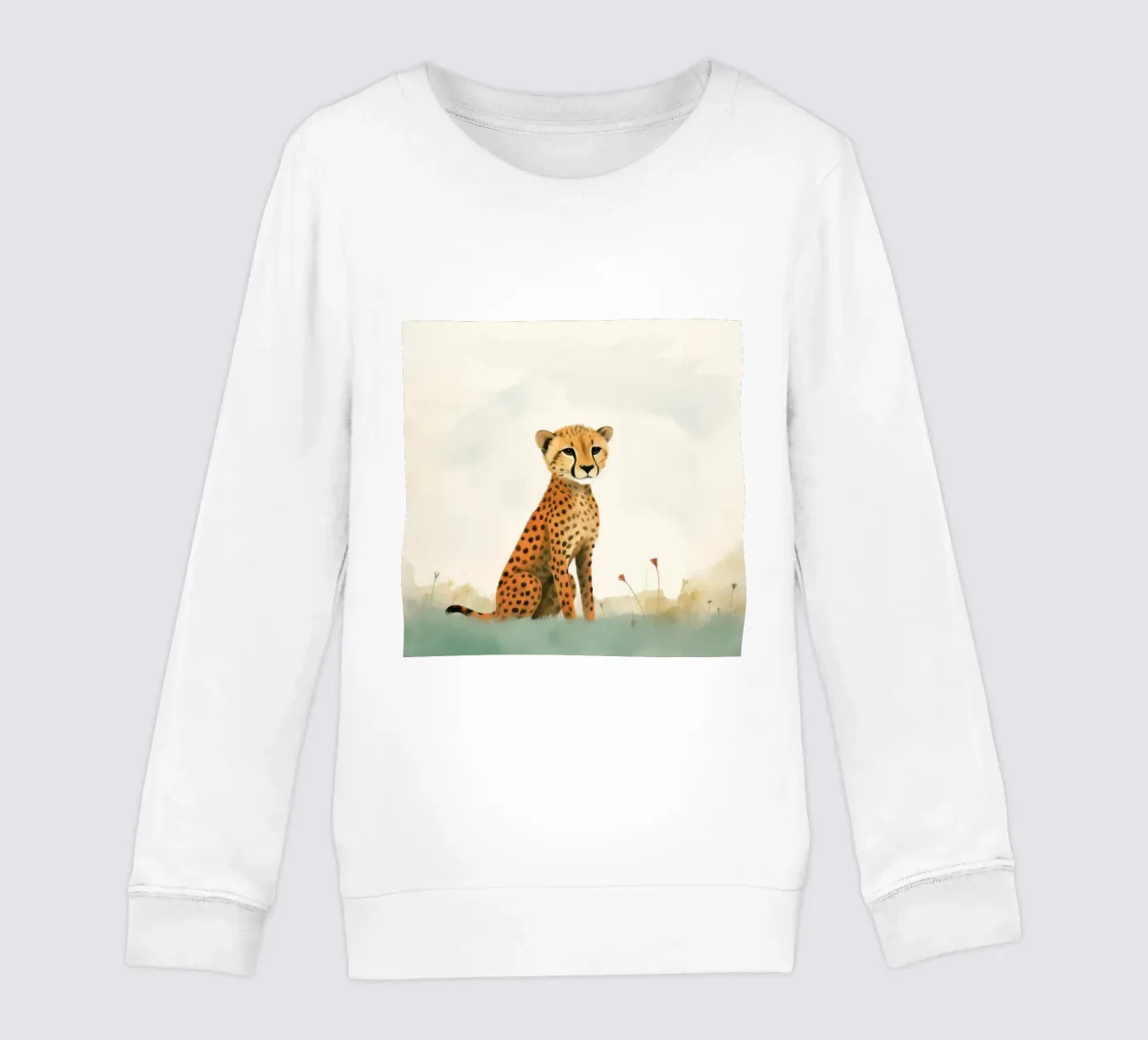 Ghepardo 3 Minimo felpa bambino da Minimal Animal Art