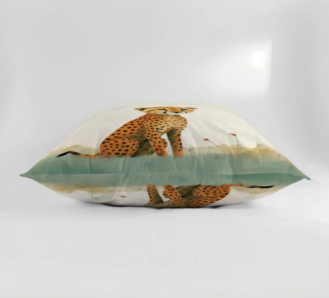 Ghepardo 3 Minimo cuscino da Minimal Animal Art