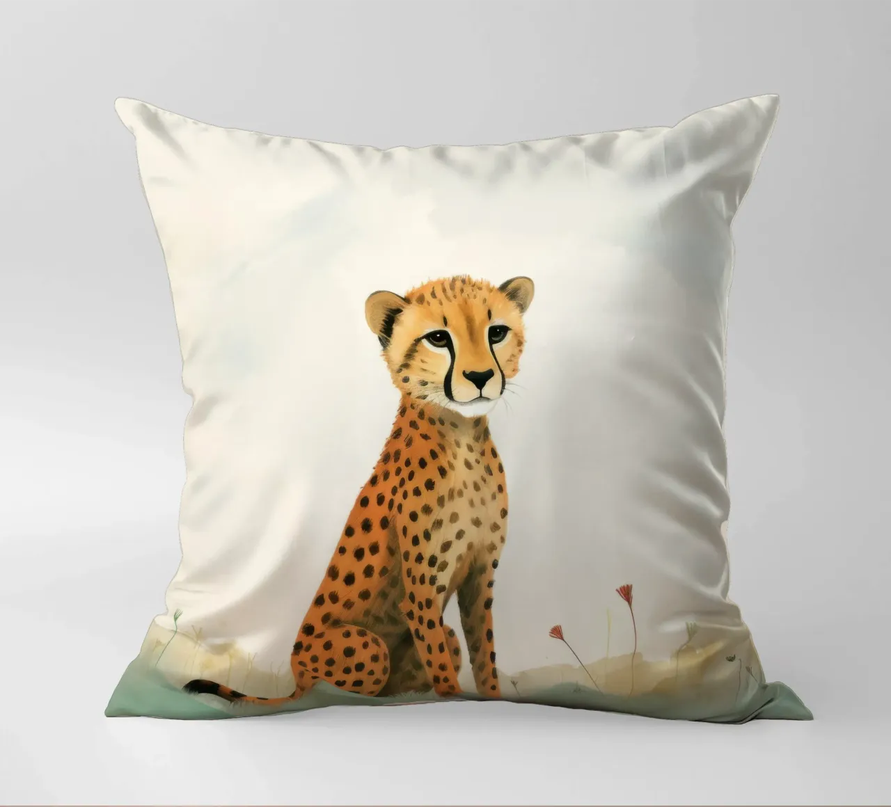 Ghepardo 3 Minimo cuscino da Minimal Animal Art
