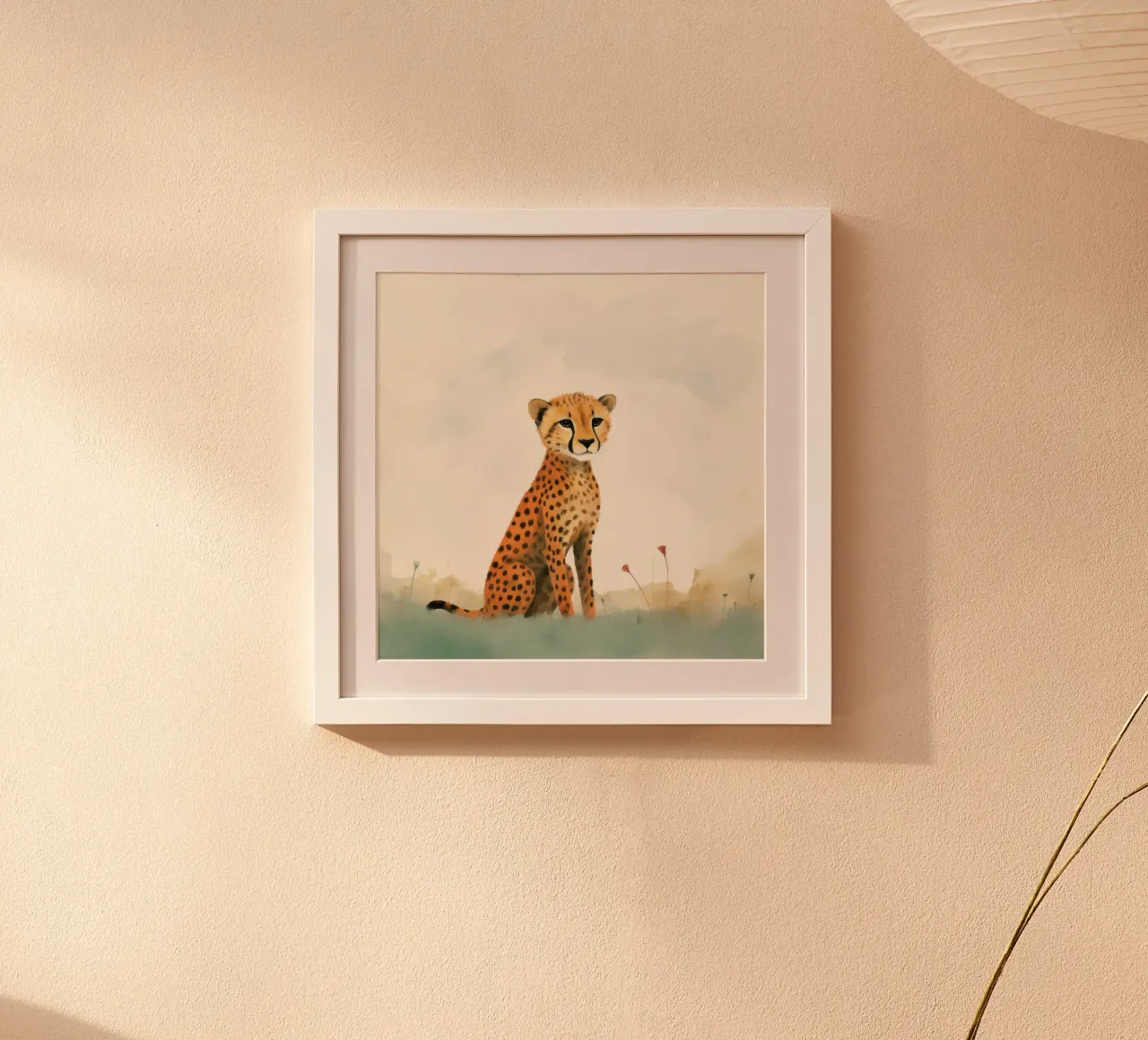 Guépard 3 Minimum poster de Minimal Animal Art