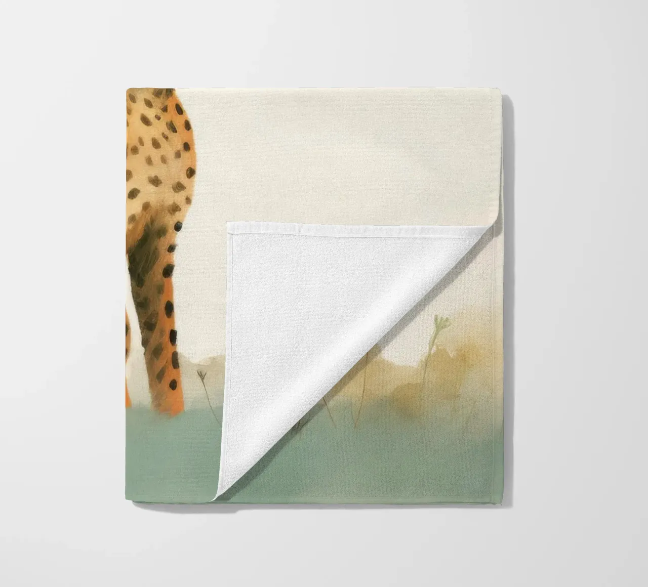 Ghepardo 3 Minimo telo mare da Minimal Animal Art