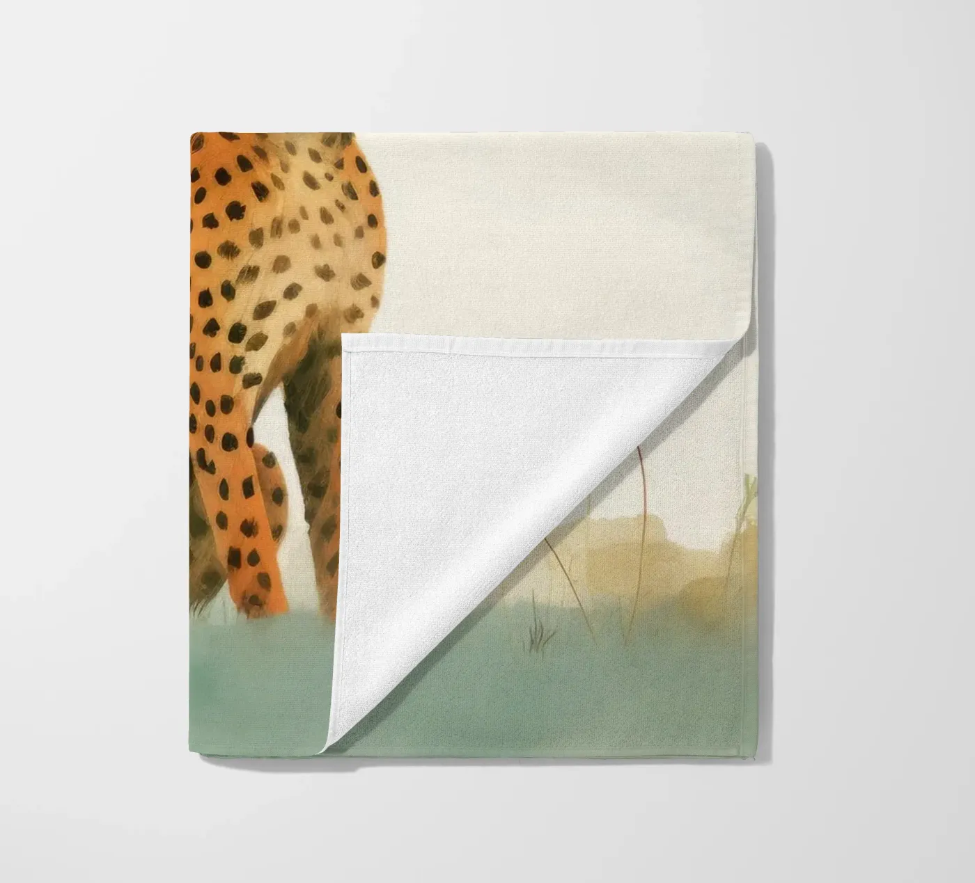 Cheetah minimo telo mare da Minimal Animal Art