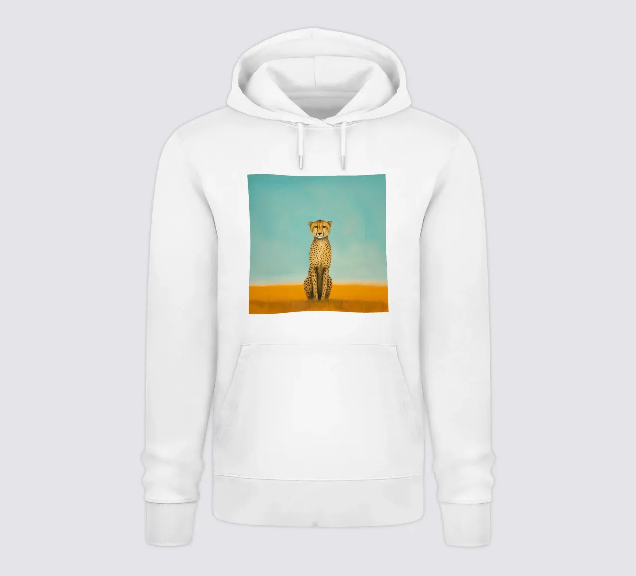 Ghepardo 4 Minimo felpa con cappuccio da Minimal Animal Art