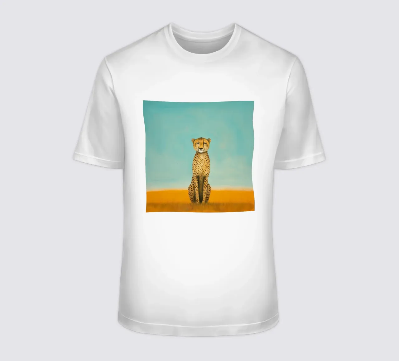 Ghepardo 4 Minimo t-shirt da Minimal Animal Art