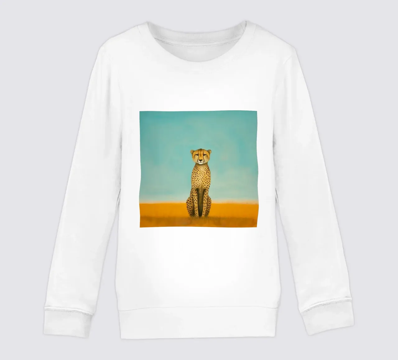 Ghepardo 4 Minimo felpa bambino da Minimal Animal Art