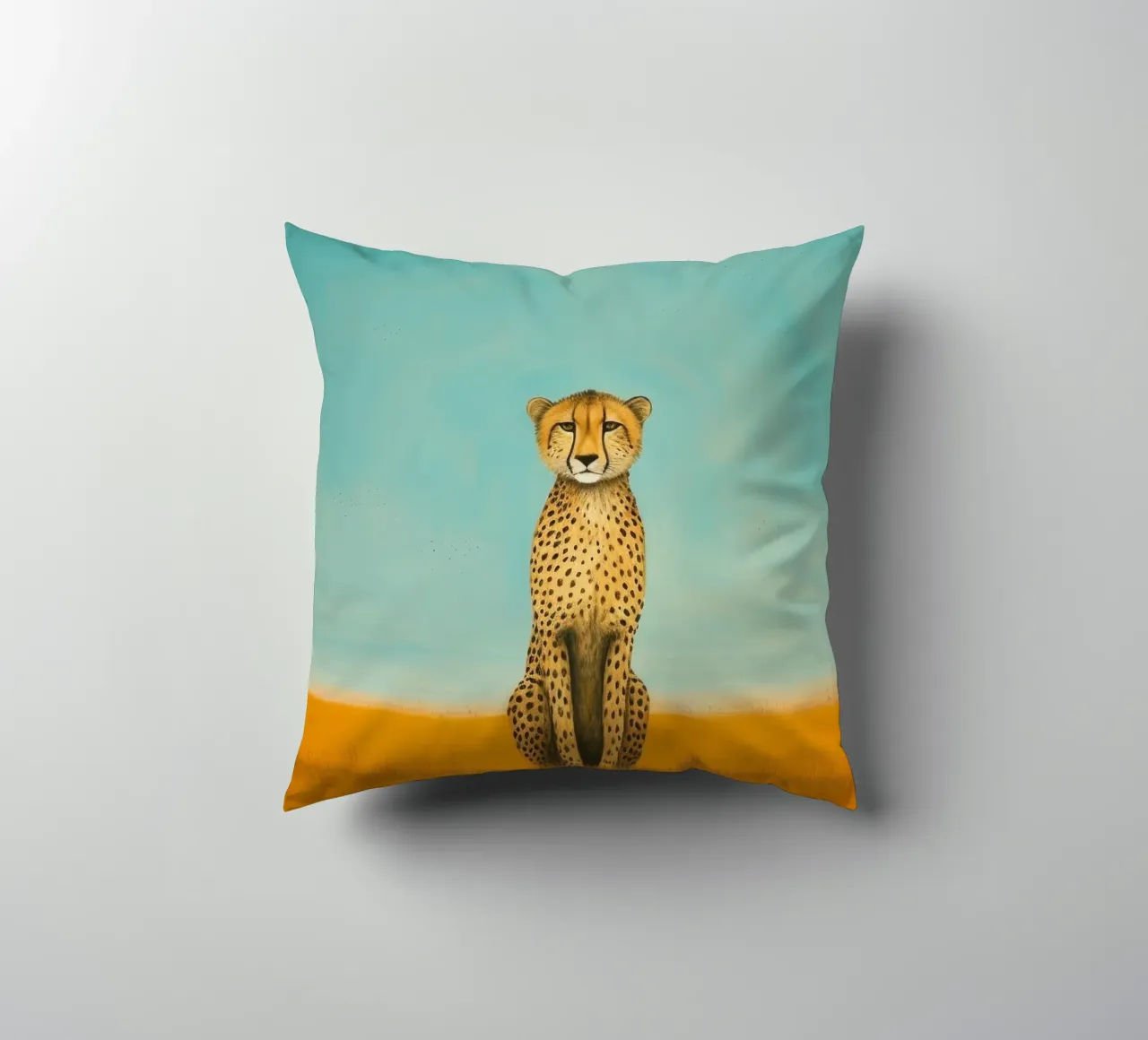 Ghepardo 4 Minimo cuscino da Minimal Animal Art