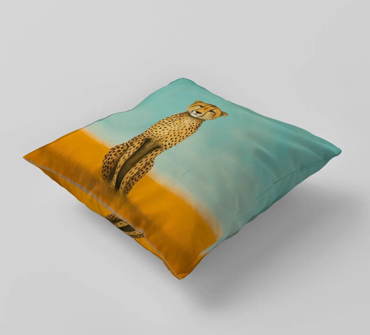 Ghepardo 4 Minimo cuscino da Minimal Animal Art