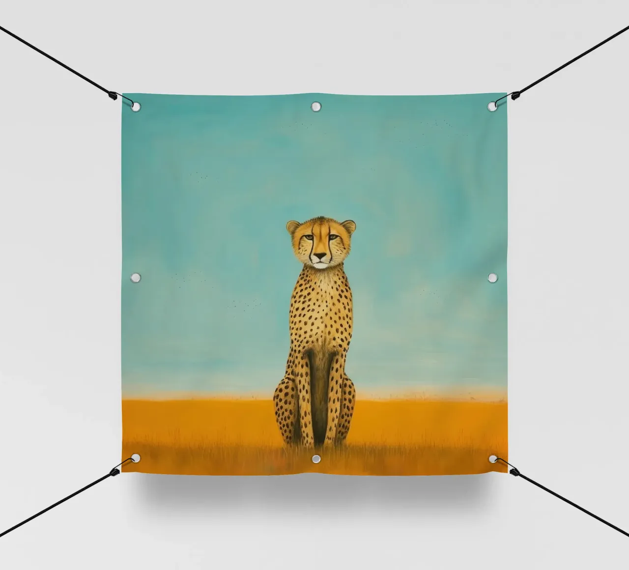 Ghepardo 4 Minimo telo in pvc da Minimal Animal Art