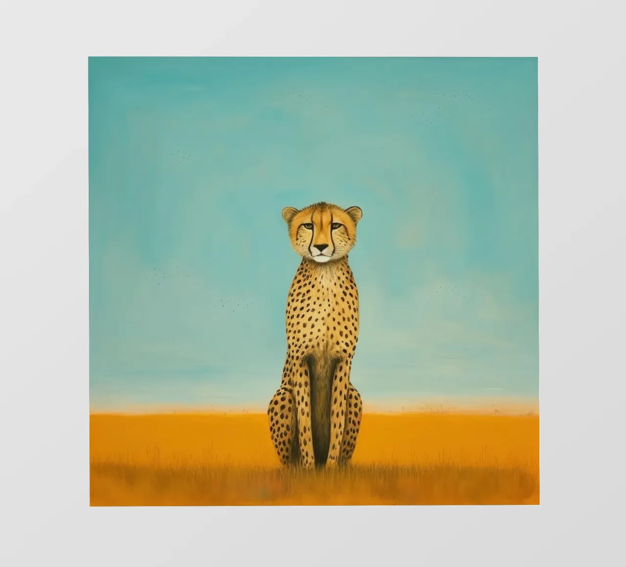 Ghepardo 4 Minimo telo in pvc da Minimal Animal Art