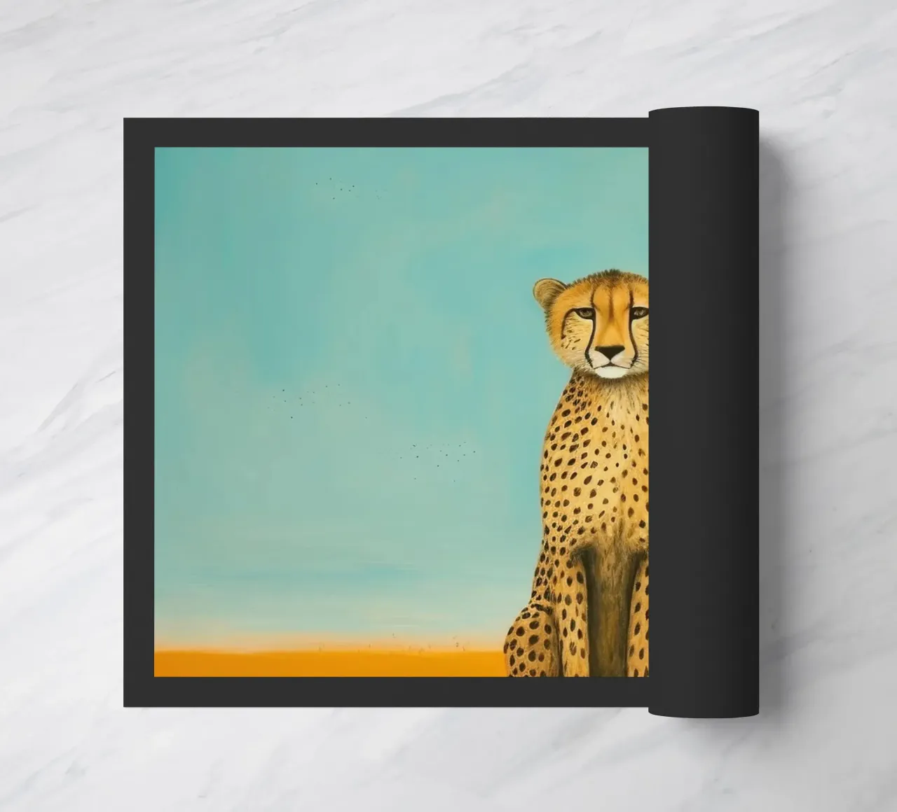 Ghepardo 4 Minimo zerbino da Minimal Animal Art