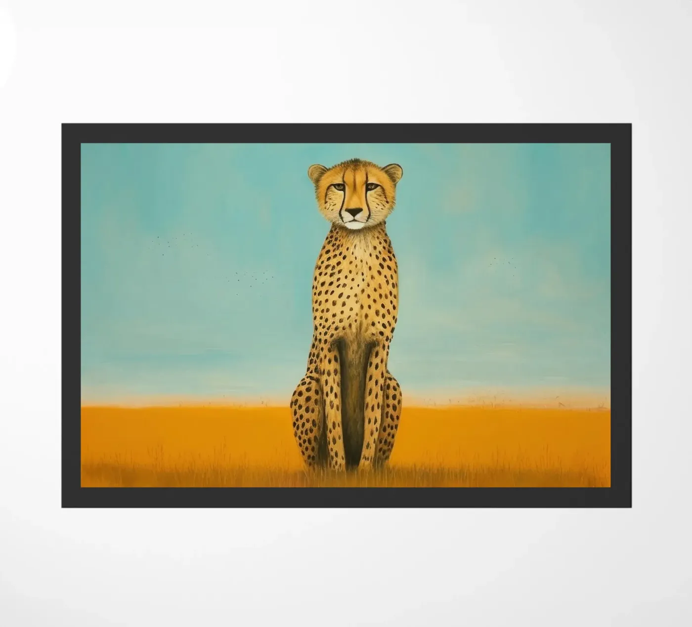 Minimal Cheetah Fußmatte von Minimal Animal Art