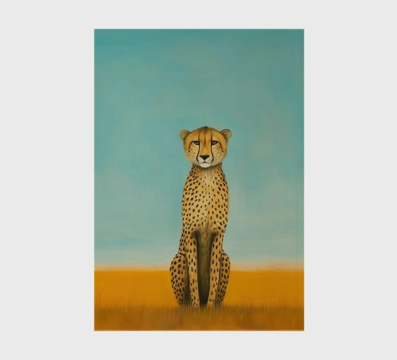 Ghepardo 4 Minimo diario da Minimal Animal Art