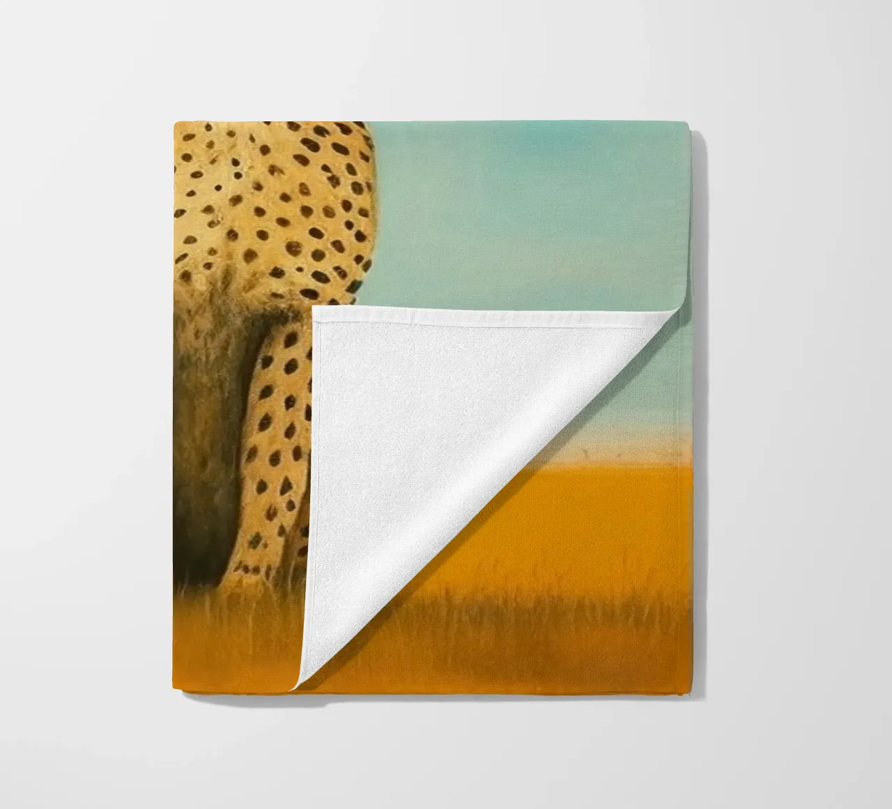 Ghepardo 4 Minimo telo mare da Minimal Animal Art