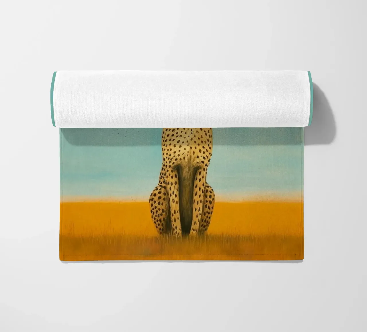 Ghepardo 4 Minimo telo mare da Minimal Animal Art