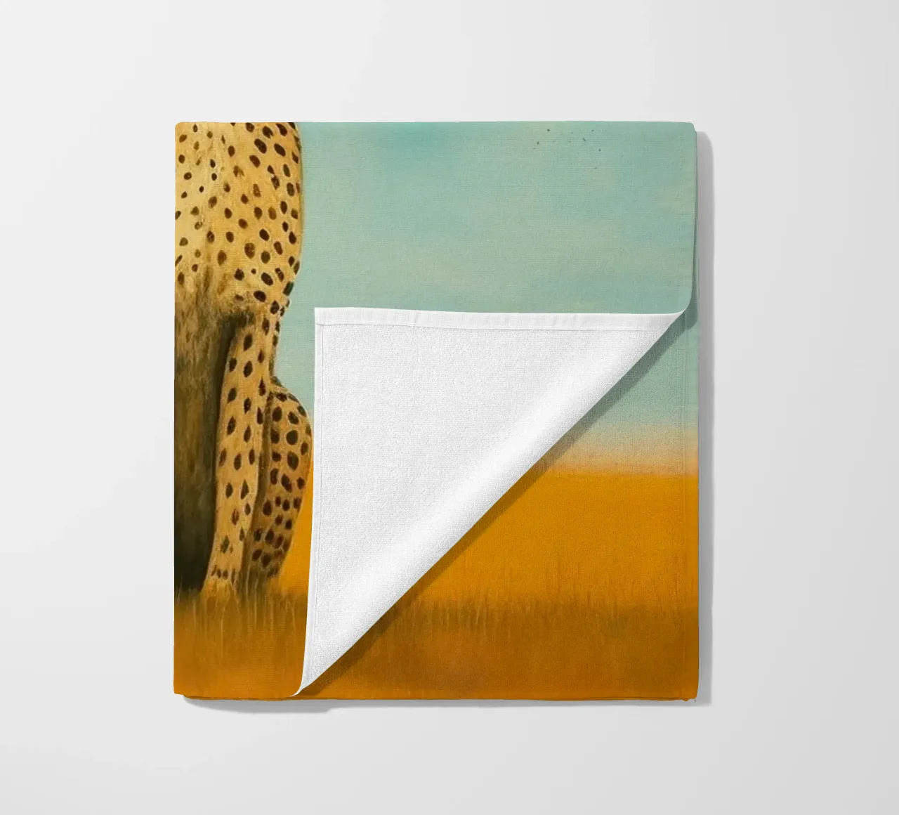 Ghepardo 4 Minimo telo mare da Minimal Animal Art