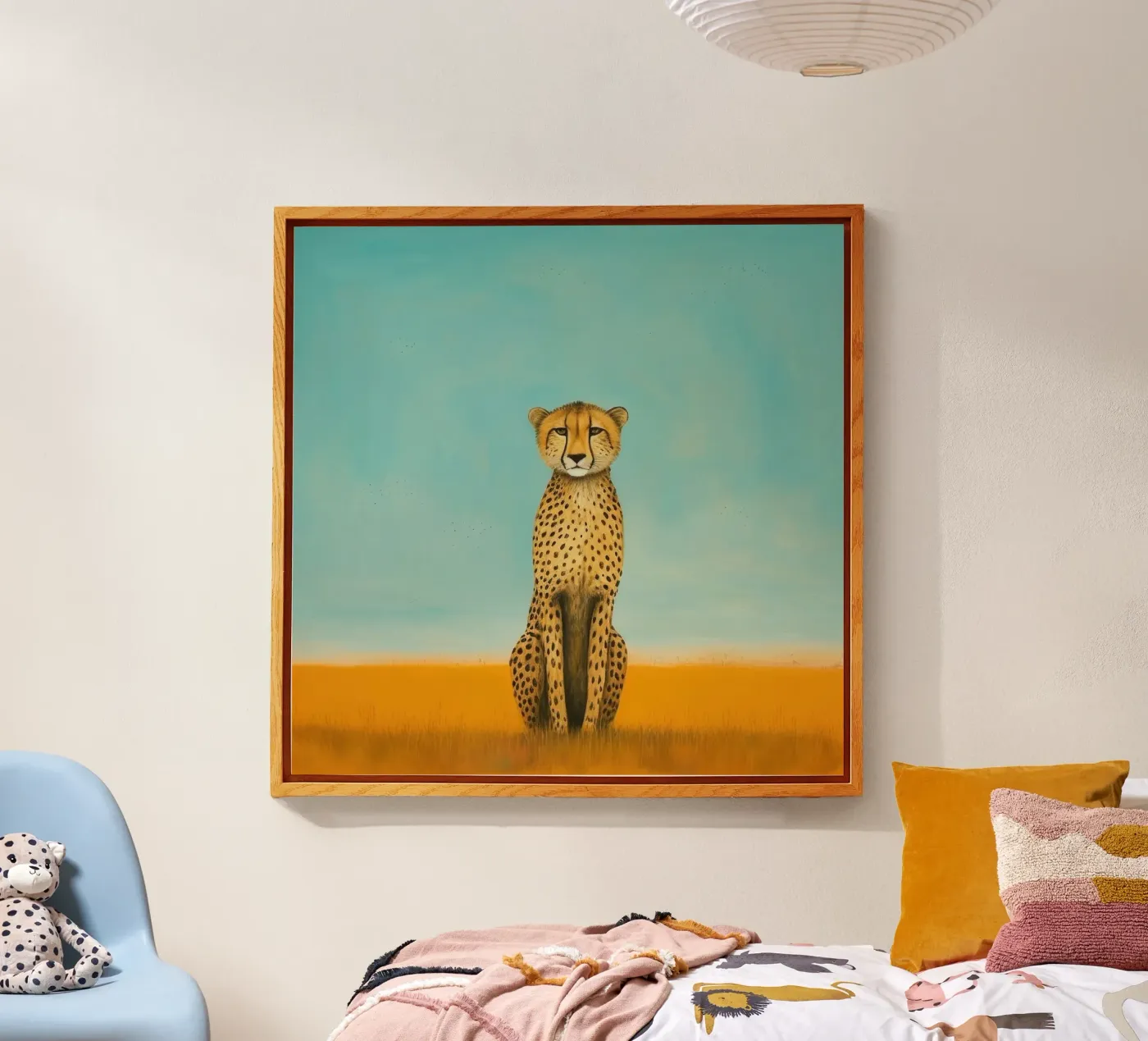 Minimal Cheetah Acryl-Glas von Minimal Animal Art