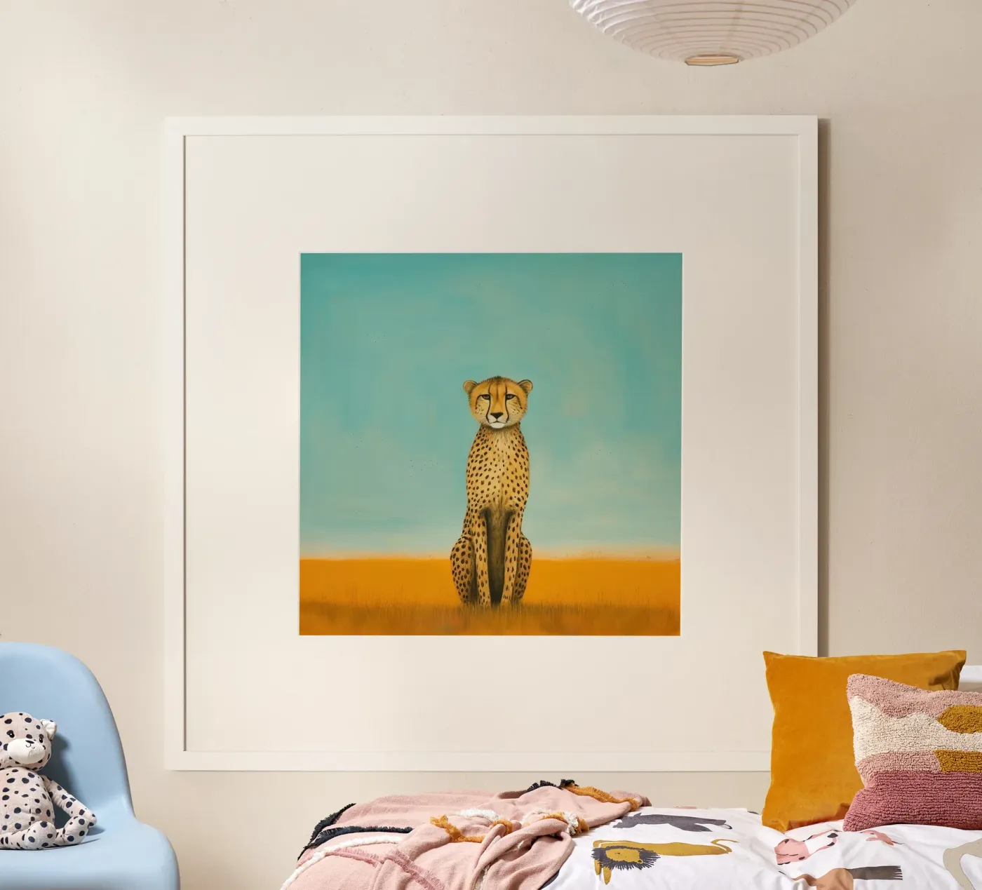 Minimal Cheetah poster de Minimal Animal Art