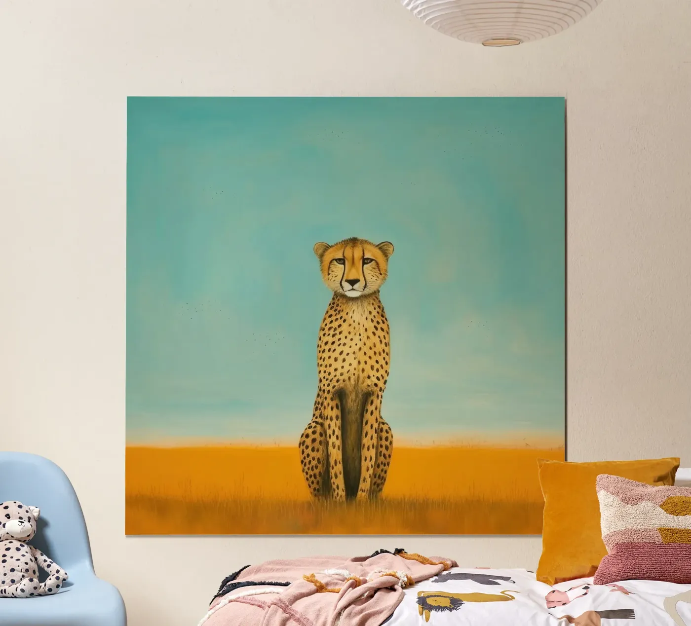 Minimal Cheetah poster de Minimal Animal Art