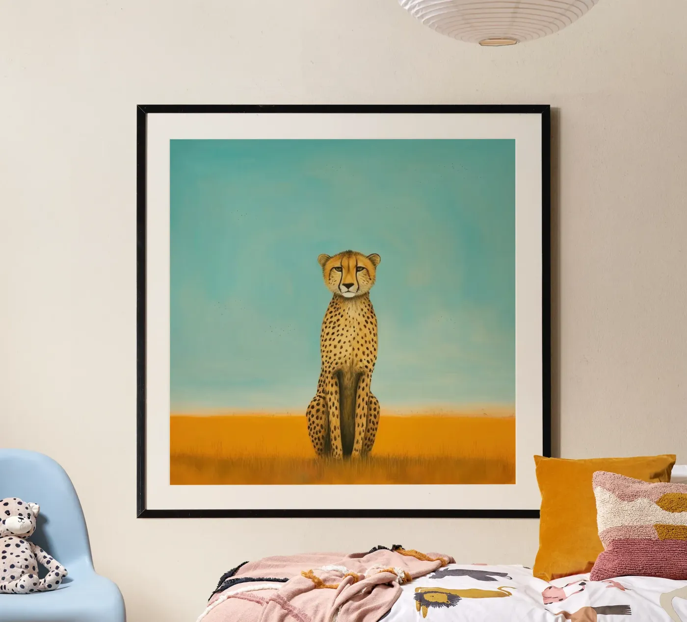 Minimal Cheetah poster de Minimal Animal Art