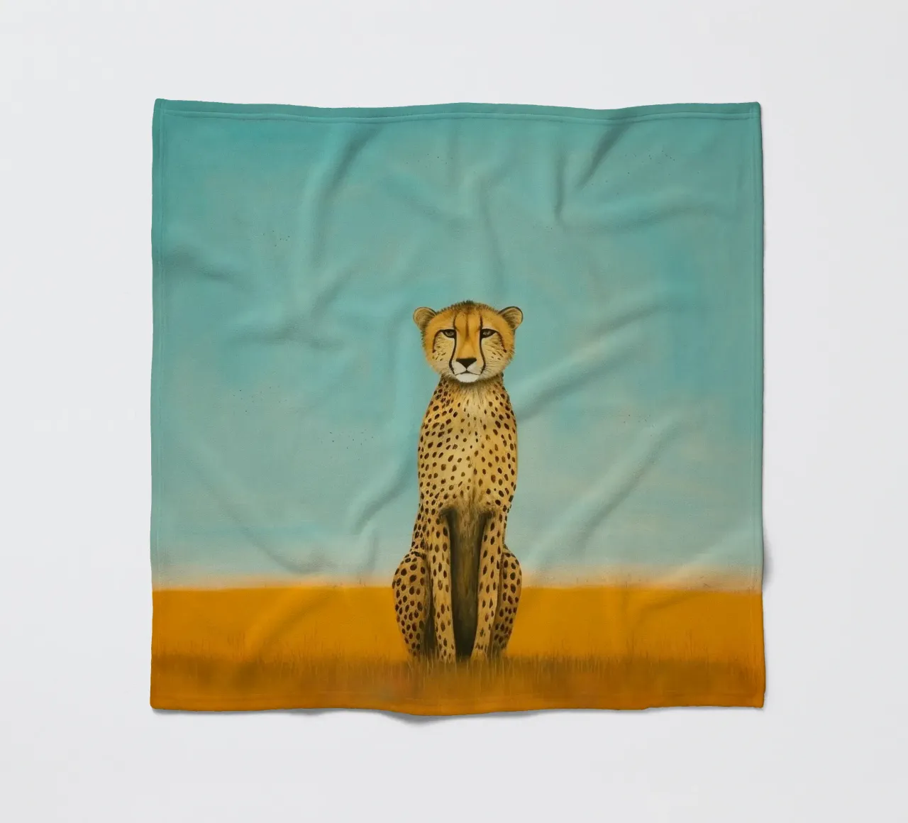 Cheetah 4 Minimum Fleecedecke von Minimal Animal Art