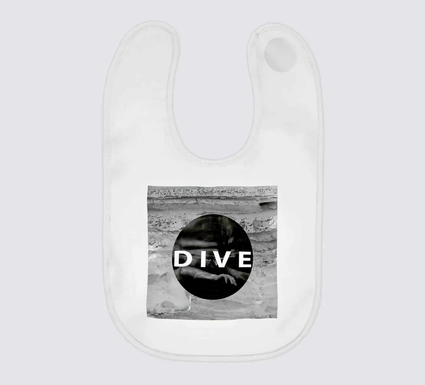 Dive baby bib by Nicolas Messaritis