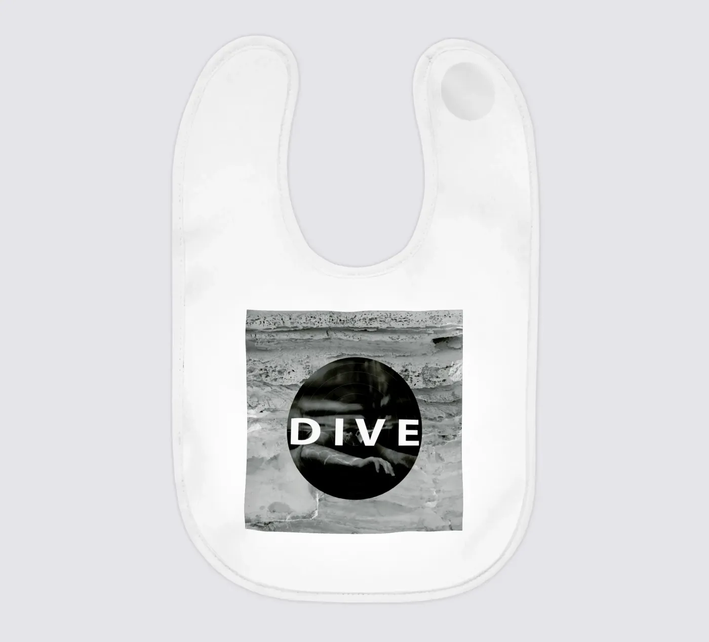 Dive baby bib by Nicolas Messaritis