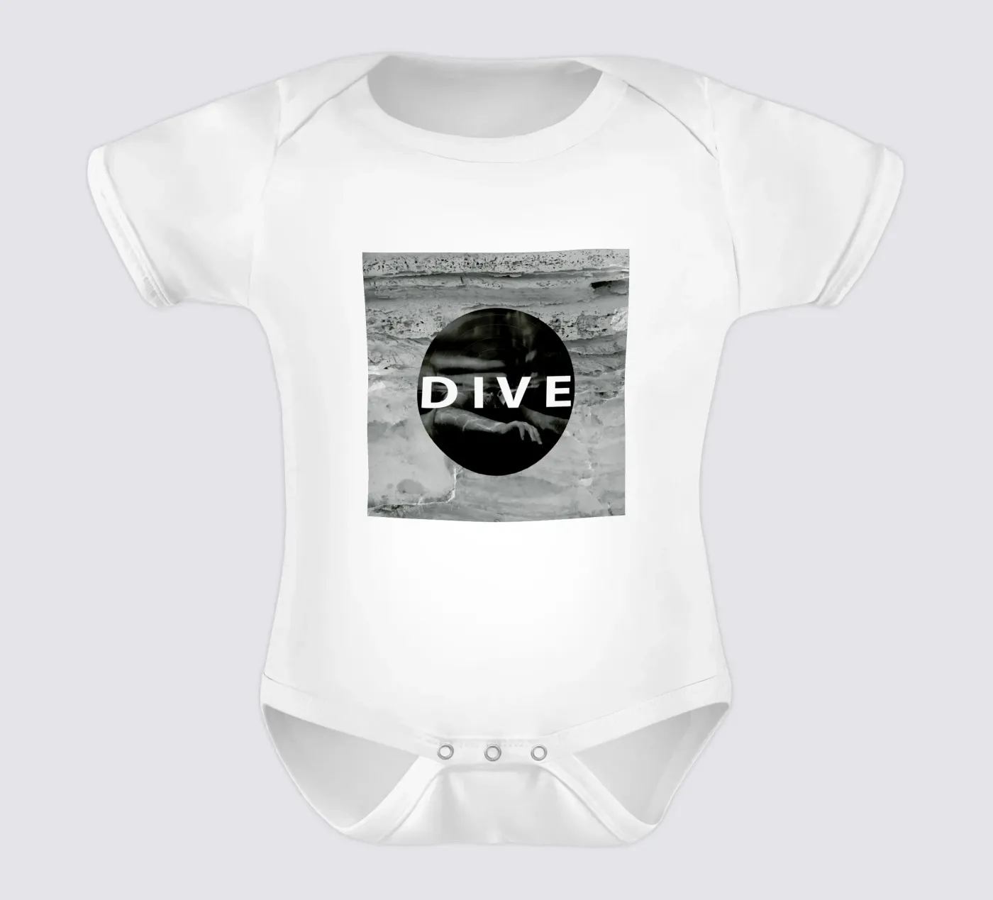Dive Kurzarm Babybody von Nicolas Messaritis