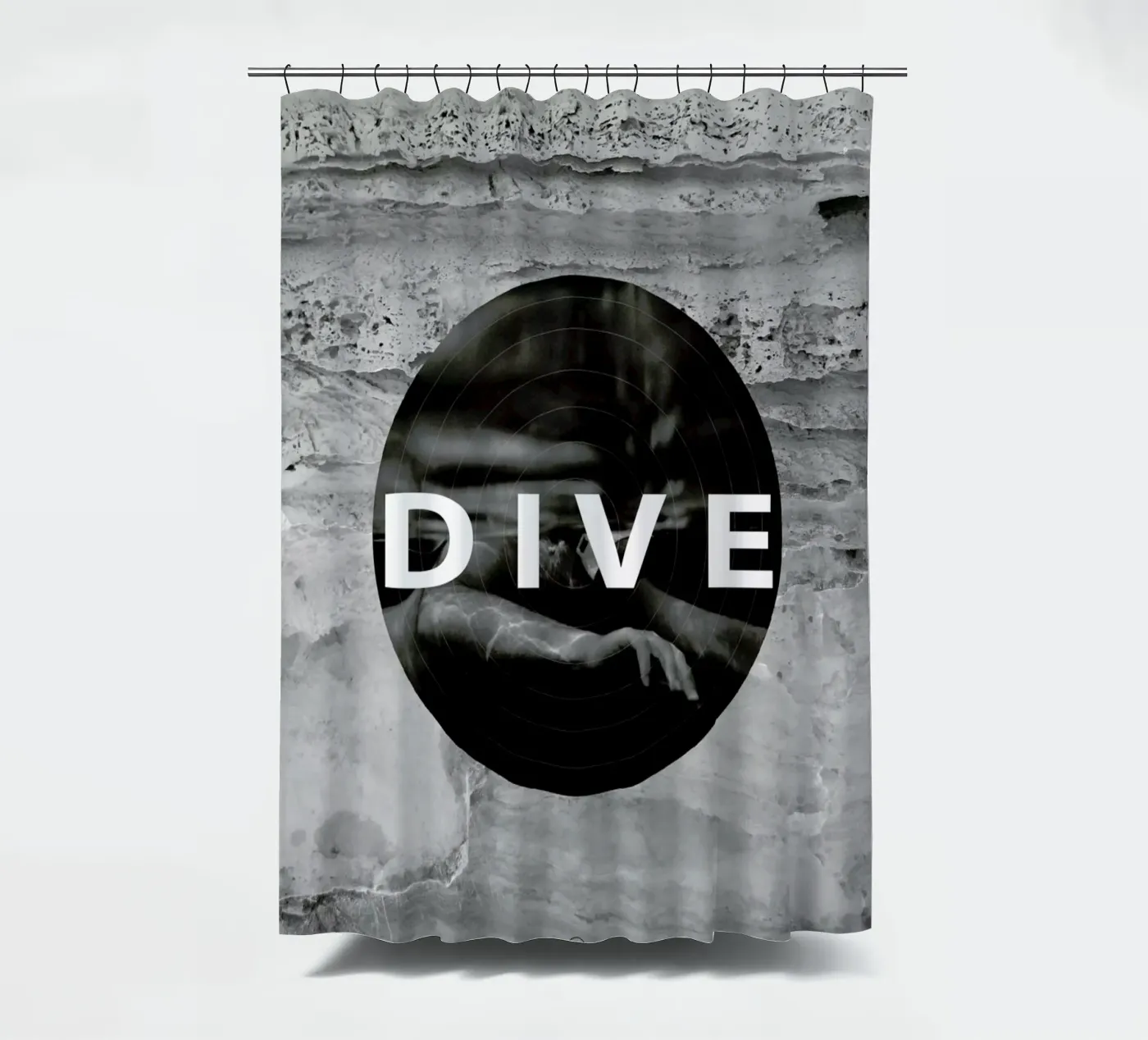 Dive douchegordijn van Nicolas Messaritis