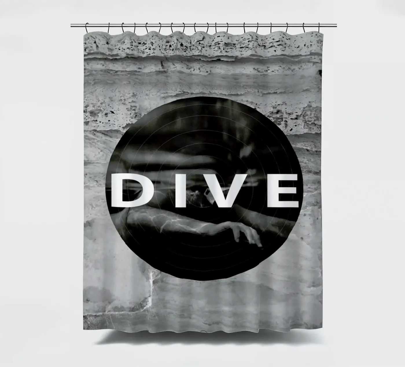 Dive douchegordijn van Nicolas Messaritis