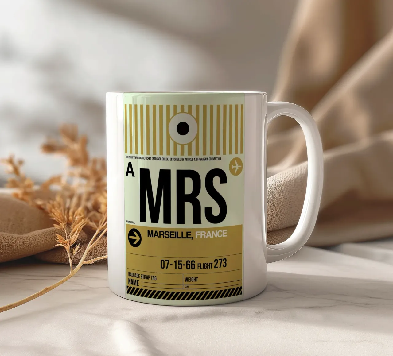 MRS - Marseille ceramic mug by Naxart