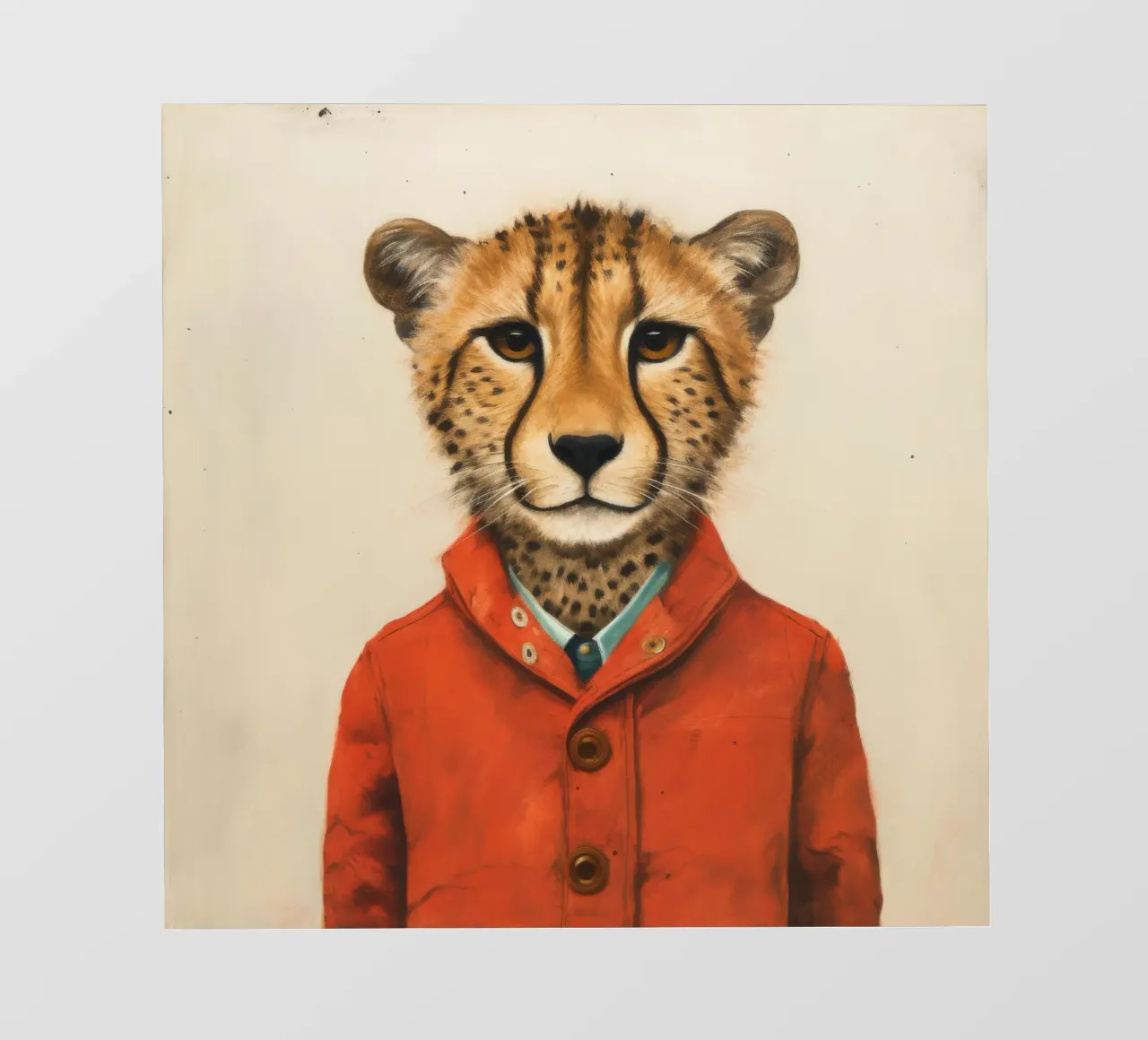 Ghepardo 1 Minimo telo in pvc da Minimal Animal Art