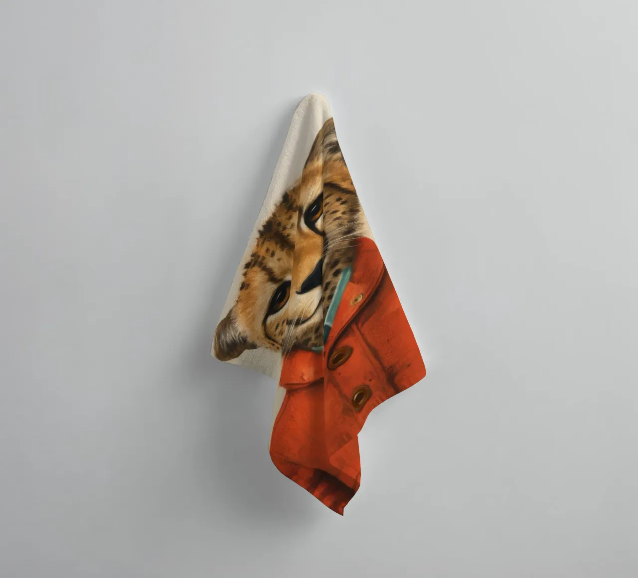 Ghepardo 1 Minimo asciugamano da bagno da Minimal Animal Art