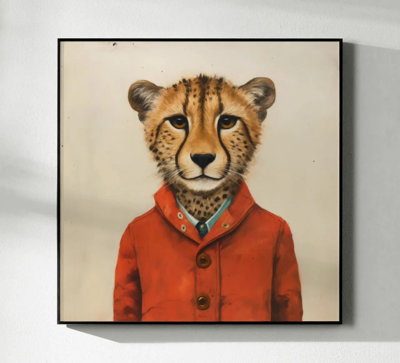 Guépard 1 Minimum plexiglas de Minimal Animal Art