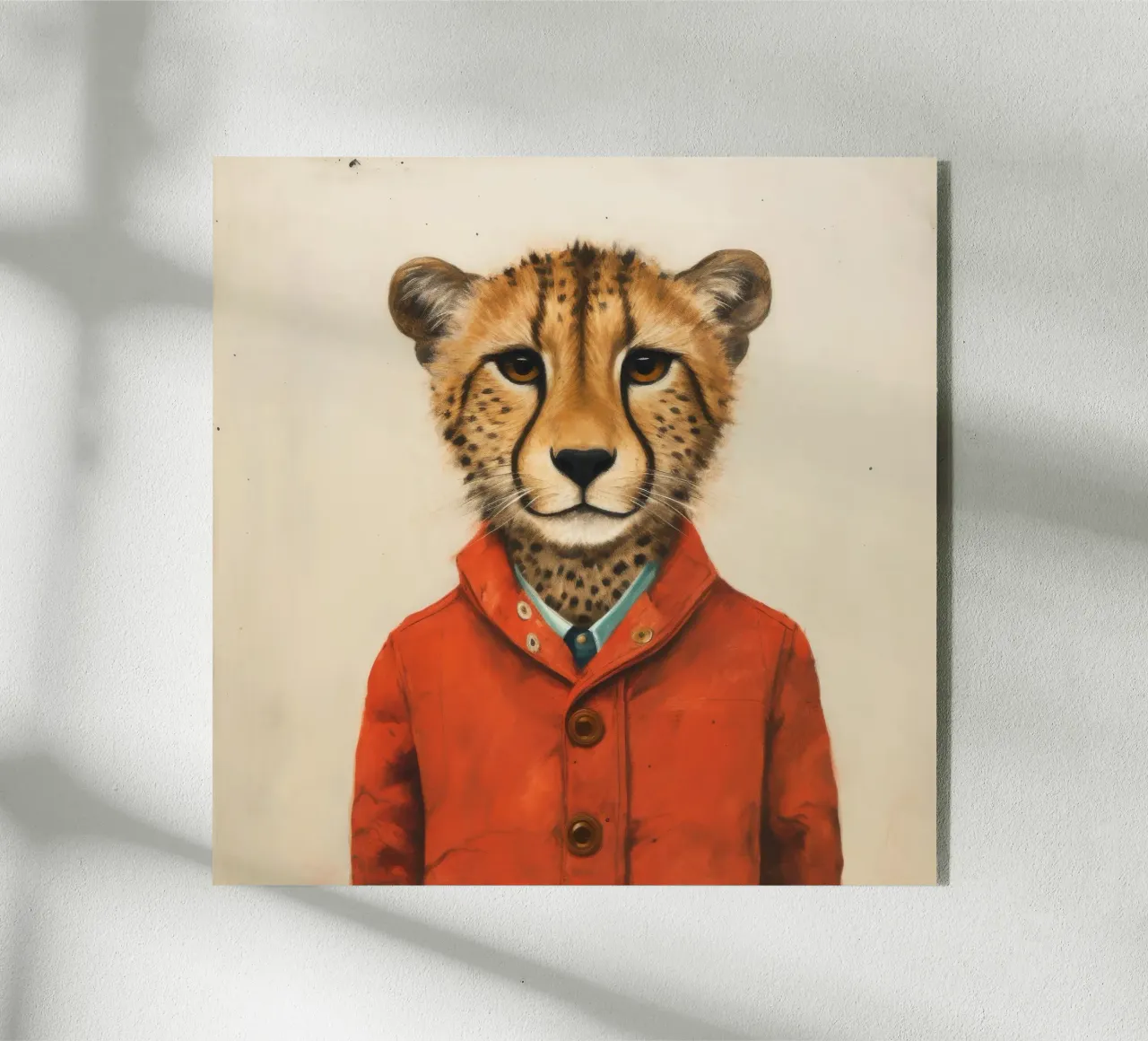 Guépard 1 Minimum plexiglas de Minimal Animal Art