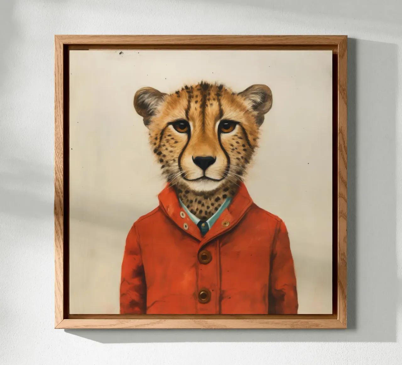 Ghepardo 1 Minimo alluminio dibond da Minimal Animal Art