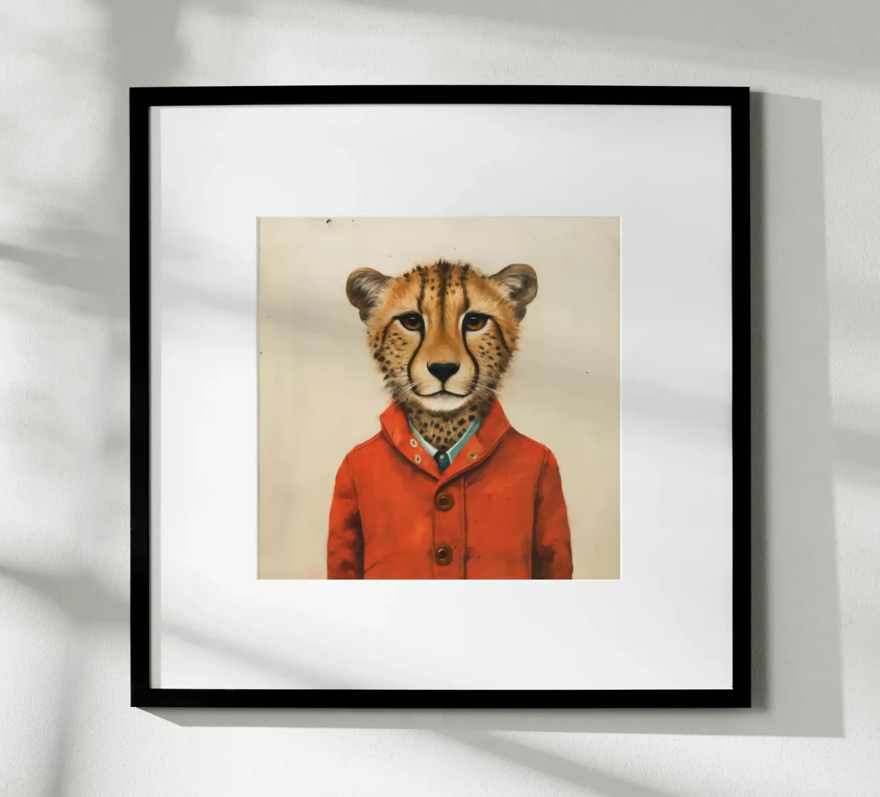 Ghepardo 1 Minimo poster da Minimal Animal Art