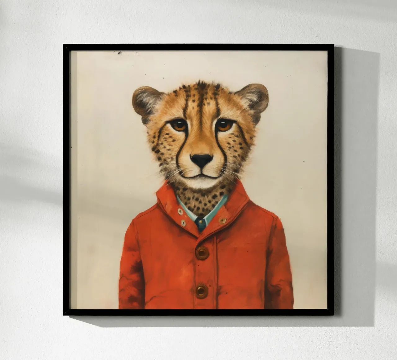 Ghepardo 1 Minimo poster da Minimal Animal Art